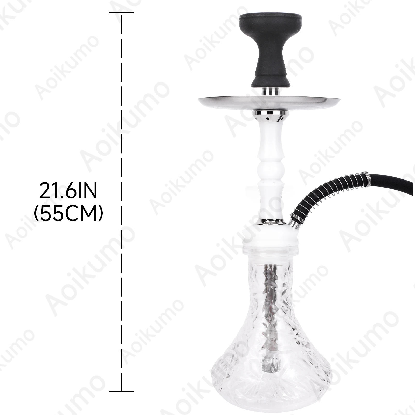 Saint - Blvck Breeze 2 Hookah Kit with Silicone Hose Mouthpiece Flask Base   Shisha Narguile Chicha Cachimbas Hubbly Bubbly Set