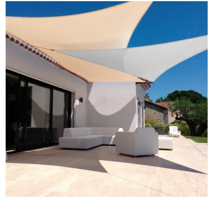 

185GSM Beige HDPE Outdoor Car Park Sun Shade Sails 3m X 3m X 3m Product Category Shade Sails & Nets