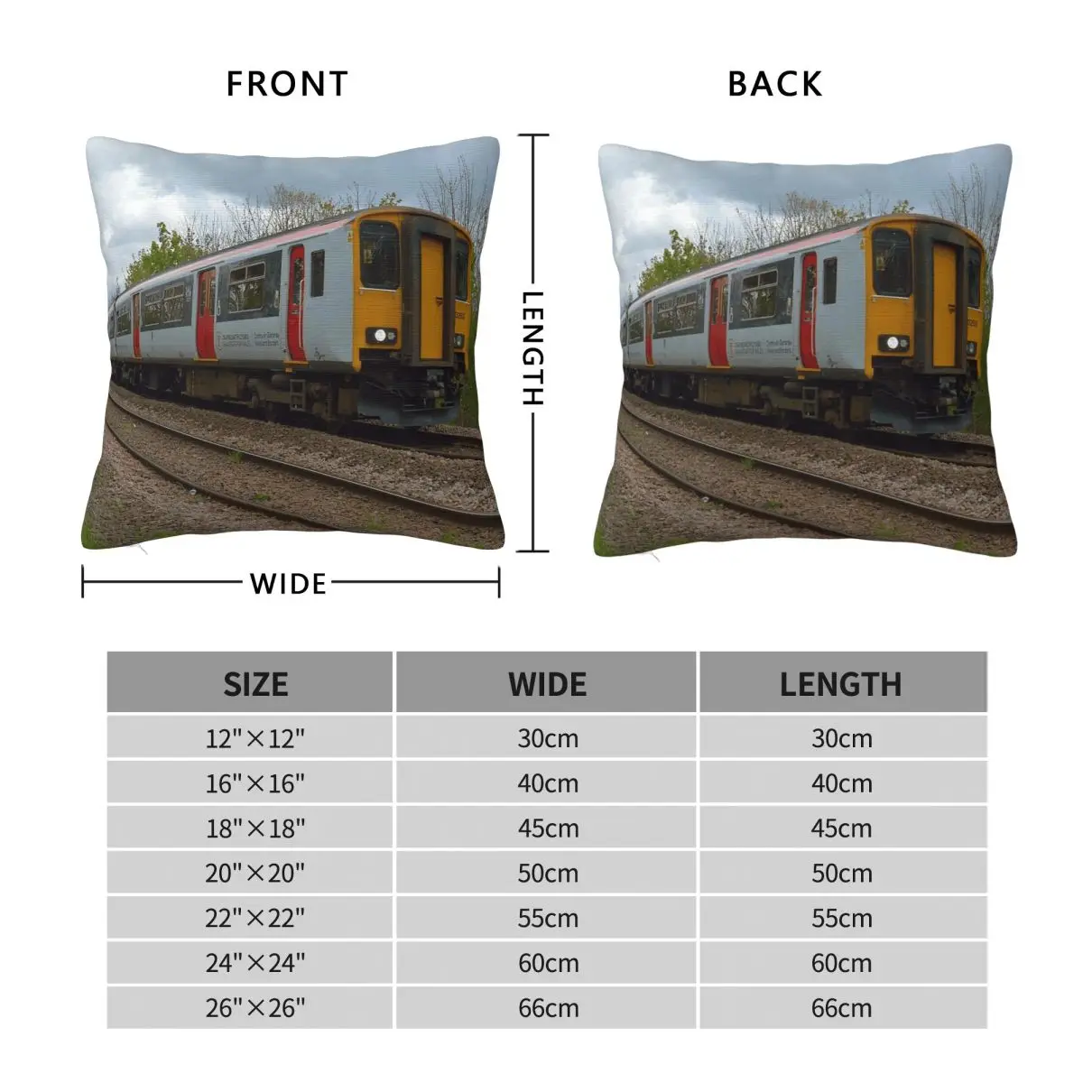 Tfw Class 150 Approaching Shotton Square Pillowcase Polyester Linen Velvet Creative Zip Decorative Sofa Cushion Case