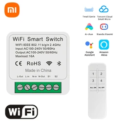 Xiaomi-スマートライフスイッチ,16a,4キー,6キー,ミニ16a Tuya,wifi付き