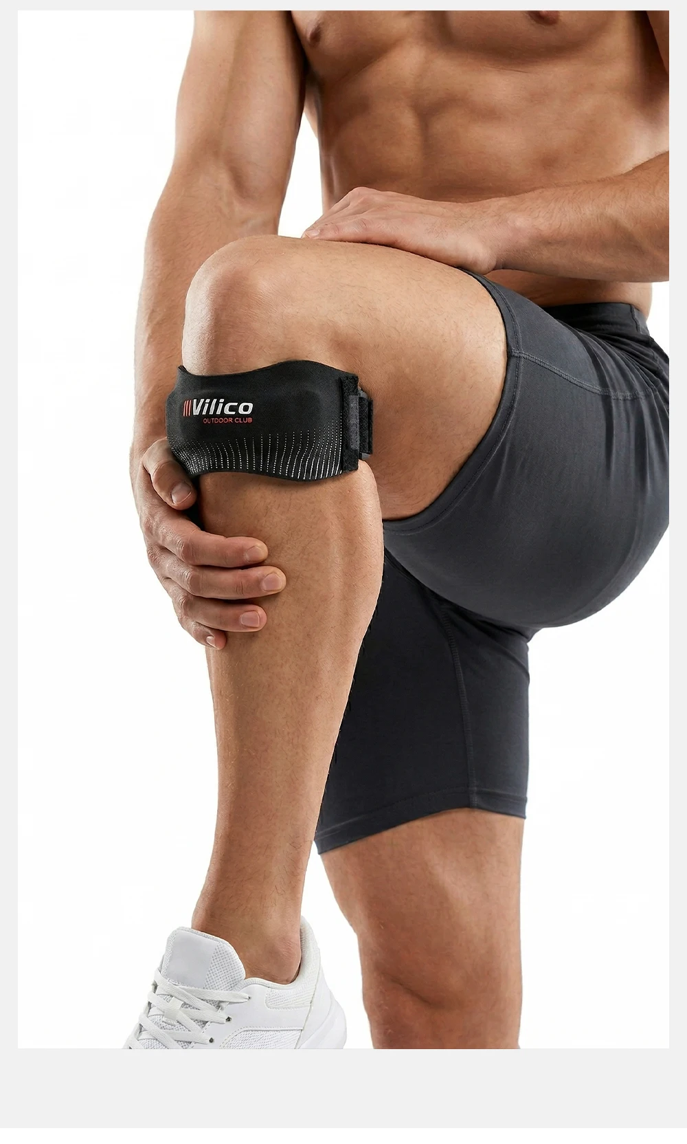 1pc VILICO Patellar Strap, Knee Protector Patellar Tendon Support Suitable for Running, Basketball, Jumper Knees, Tennis, Volley
