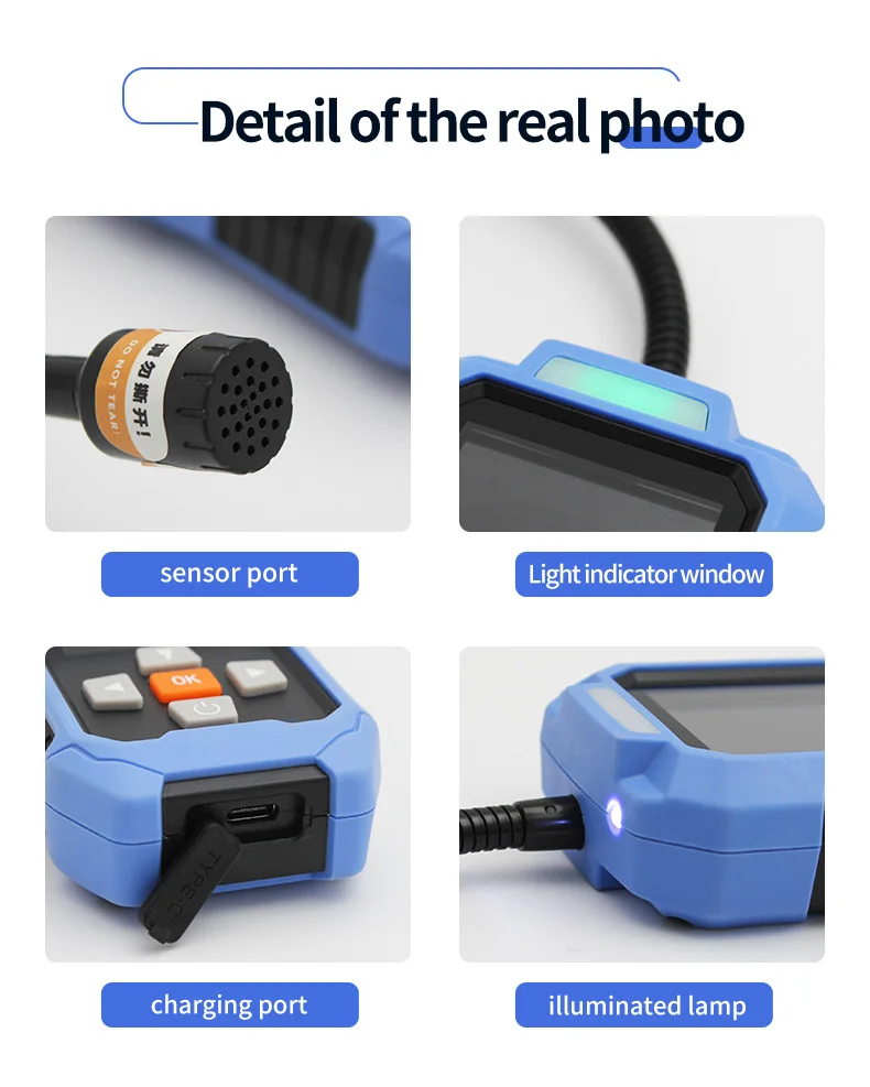 프레온 냉매 가스 누출 감지 장치 FLA-BDT20 적외선 냉매 누출 감지기 HVAC 감지기 R454b 냉매