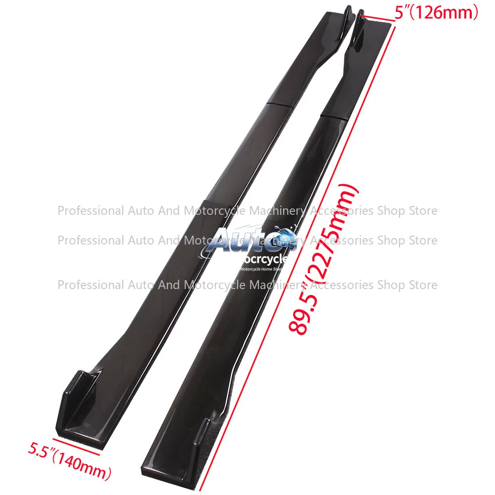 Car Modification Three-stage Side Skirt 2.2 Meters Upgraded Blade Side Skirt Small Surrounding Split Spoiler Side Shovel