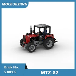 MOC Building Blocks MTZ-82 Tractor Scale Model DIY Assembled Bricks Educational Creative Xmas Toys Collect Display Gifts 538PCS