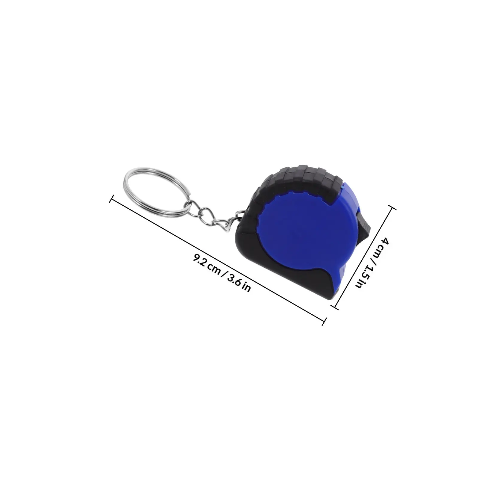 10Pcs Mini Retractable Tape Measure Keychain Portable Carbon Steel Metric Pocket Tape for Engineering Tailoring Home Renovation