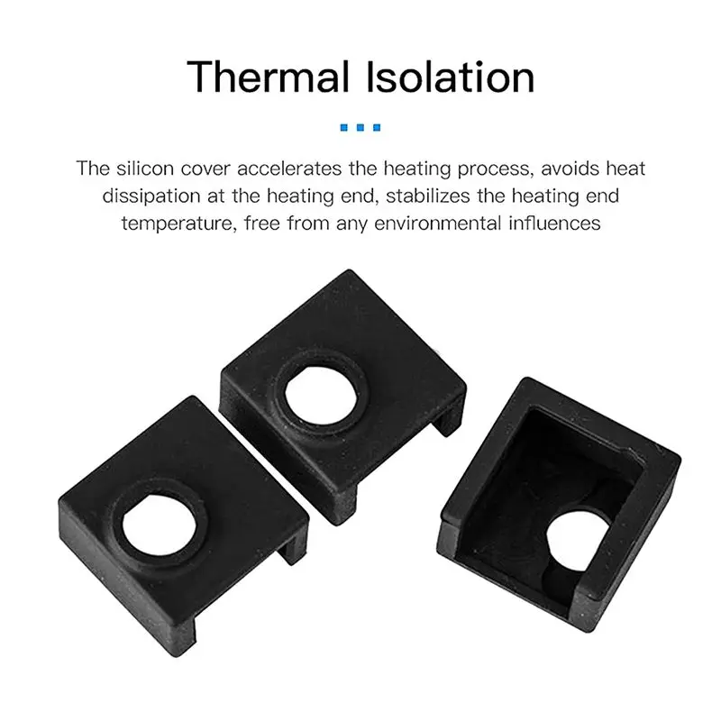 

A75K 5 шт. силиконовый чехол для нагревательного блока с 10 шт. насадками 0,4 мм, силиконовый носок Ender3/латунь для комплекта насадок VOLCANO