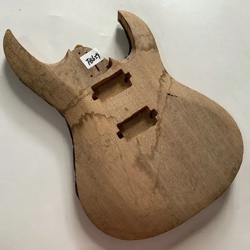 

FB659 LAG Electric Guitar Genuine and Original Unfinished Guitar Body 2 Humbucker Pickups Wood Damages And dirty