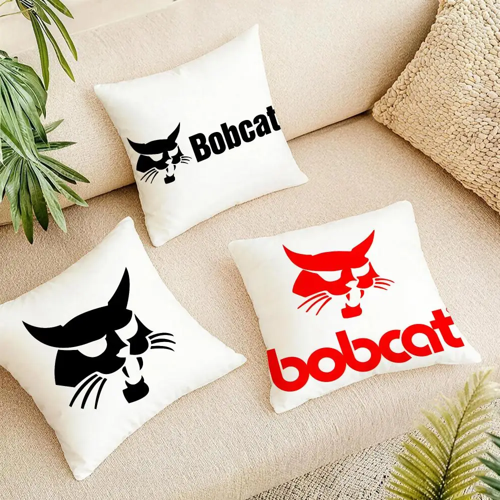 Fashion Logo B-Bobcats Cushion Cover Organic Linen Square Pillow Case Naturally Durable Hypoallergenic Gentle On Sensitive Skin