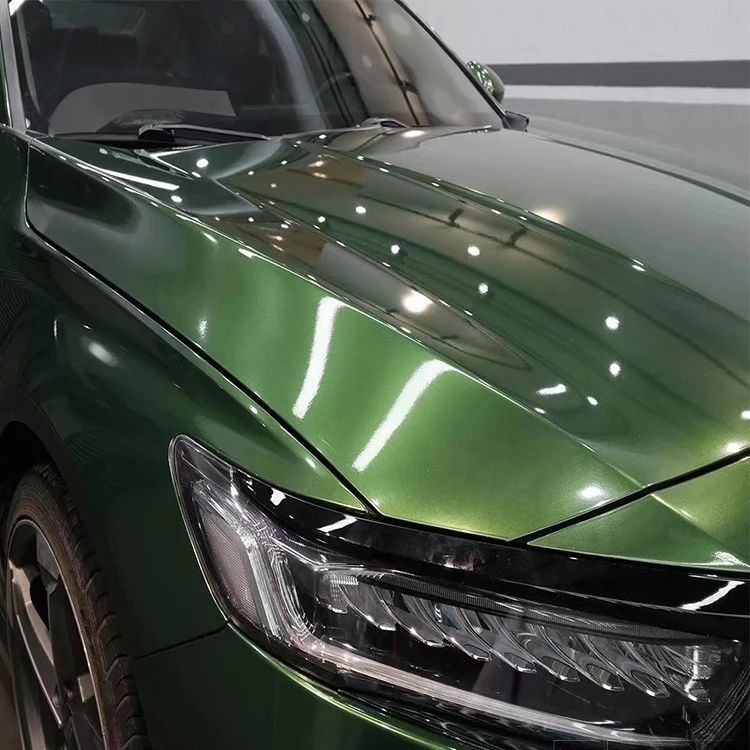 

Gloss Metallic Mamba Green Car Wrap Vinyl for Car Full Body Sticker