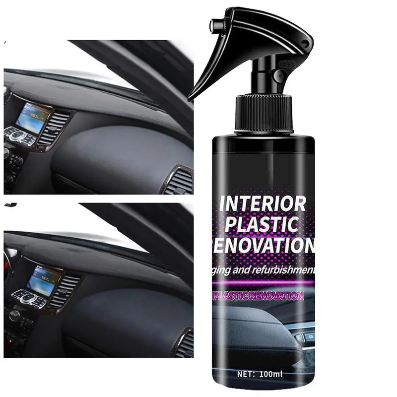 

Car Dashboard Restorer 100ml Automotive Interior Restoration Car Retreading Agent Coating And Refurbish Agent For Automotive