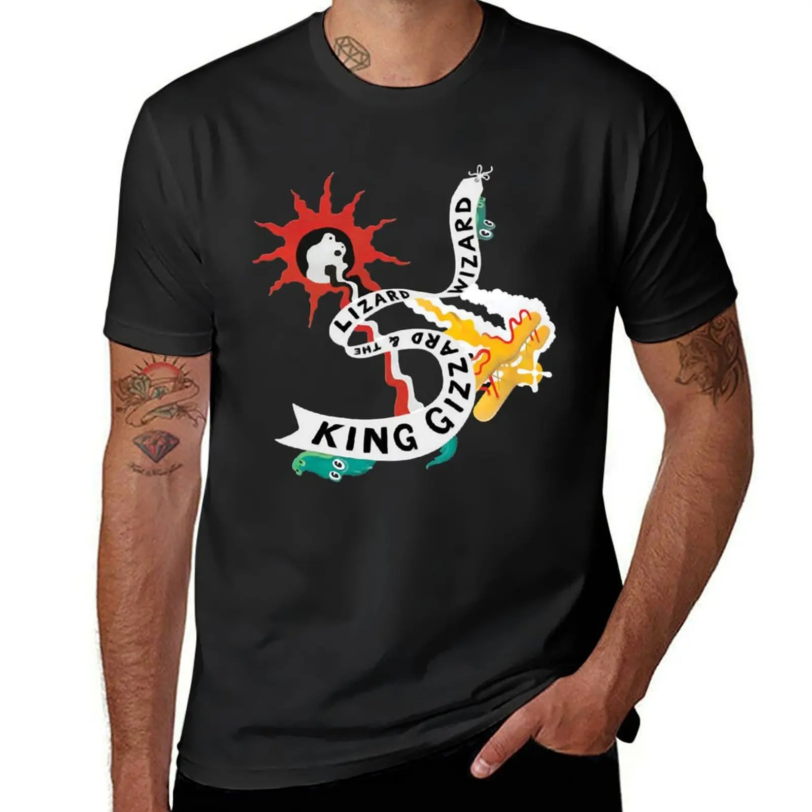 

Music Vintage Retro King Gizzard And The Lizard Wizard Vintage Photograp T-Shirt summer tops sweat men clothes