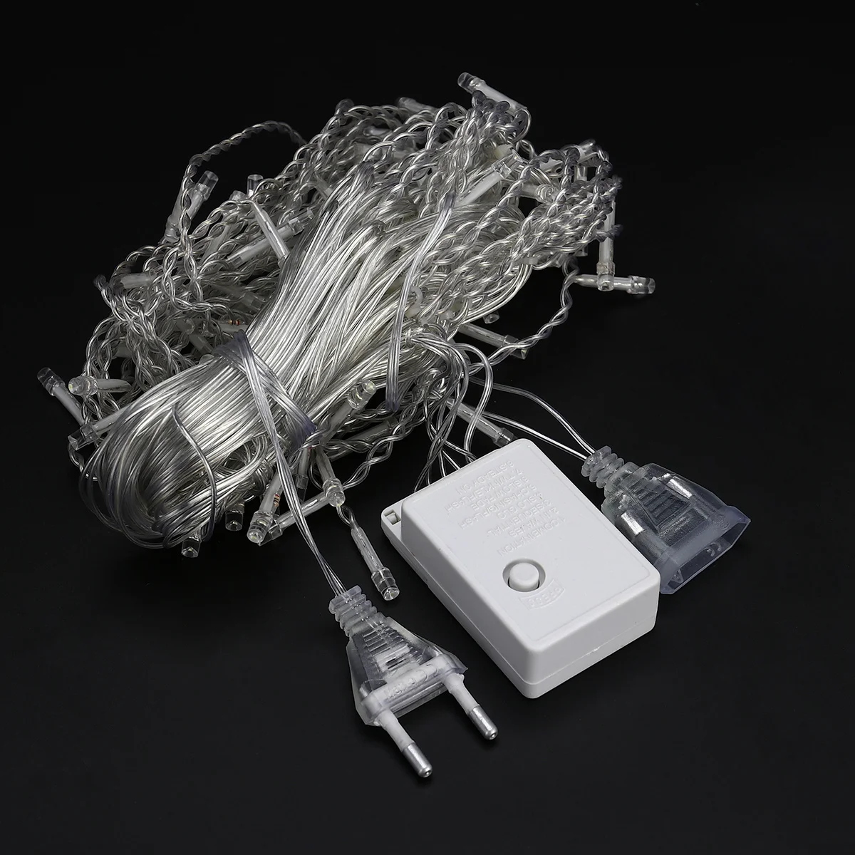 10m LED String Lights Waterproof Copper Wire Rope Lights Bright Outdoor Garden Patio Home Decoration Eu Plug White Light