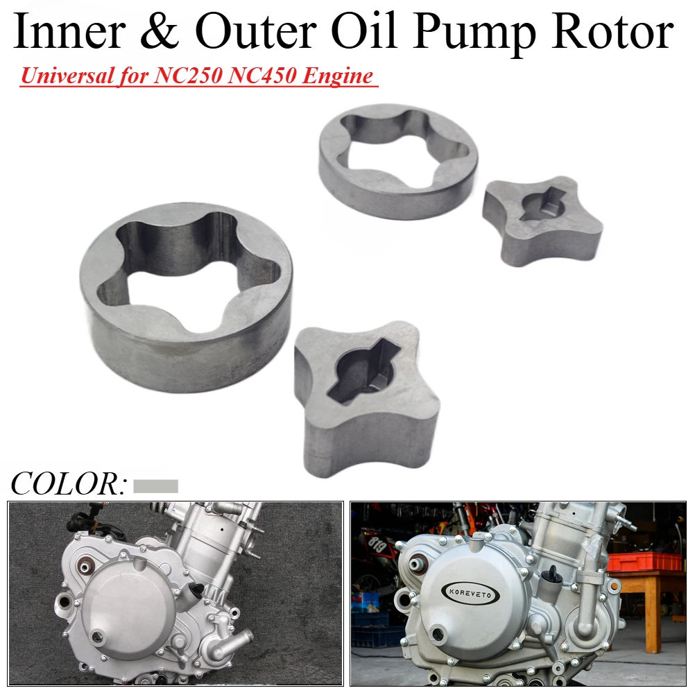 Motorcycle Engine Oil Pump Rotor Set For ZONGSHEN NC250 ZS177MM NC450 ZS194MQ-2 KAYO T6 K6 BSE J5 RX3 BRZ AVANTIS Original Parts