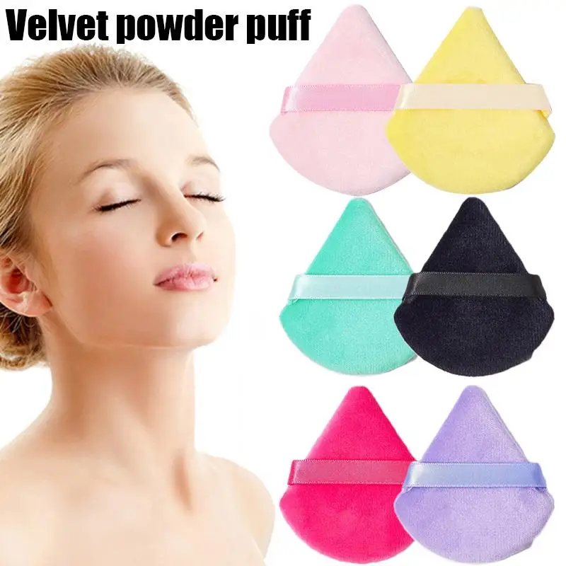 Dreieck Make-Up Puff Trockenen Verwenden Schwamm Samt Puderquaste Kleine Make-Up Werkzeuge Weiche Glatte Schäume Gesichts Liefert Nützliche Spunge