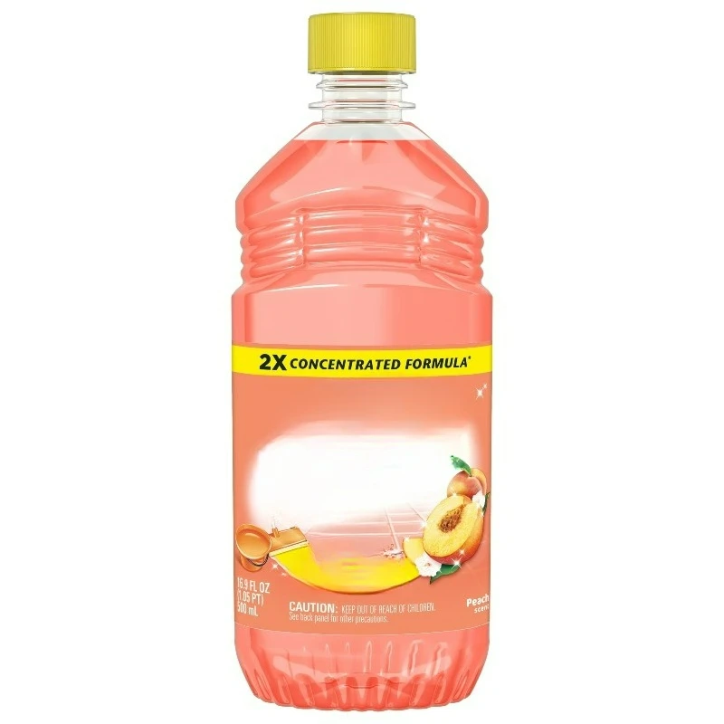 2X Multi-Purpose Cleaner, No Rinse Floor Cleaner, Peach Scent, 16.9 fl oz
