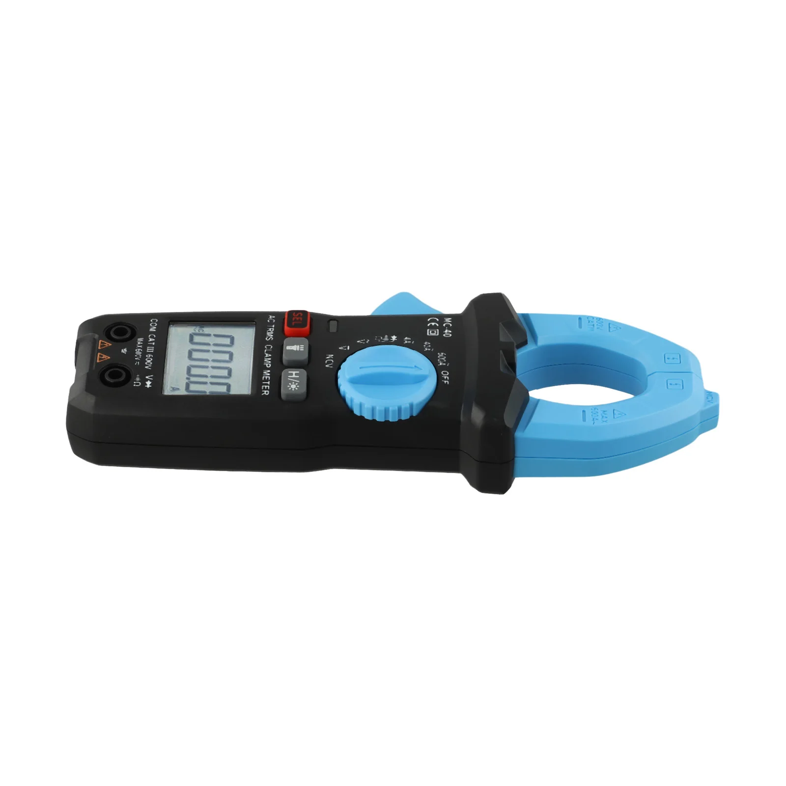 For FNIRSI MC-40 Digital Clamp Multimeter AC DC Voltage Diode NCV Ohm Test Voltage 600V Auto Range NCV T-RMS Resis Test