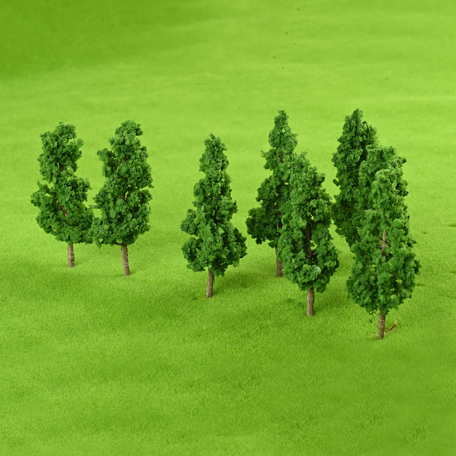 40pcs Mini Artificial Trees 3.07Inch/7.8cm 3D Plants DIY Railway Architectural Scenery Micro Landscape Sand Table Decor Home