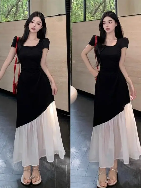 Vestido feminino manga curta