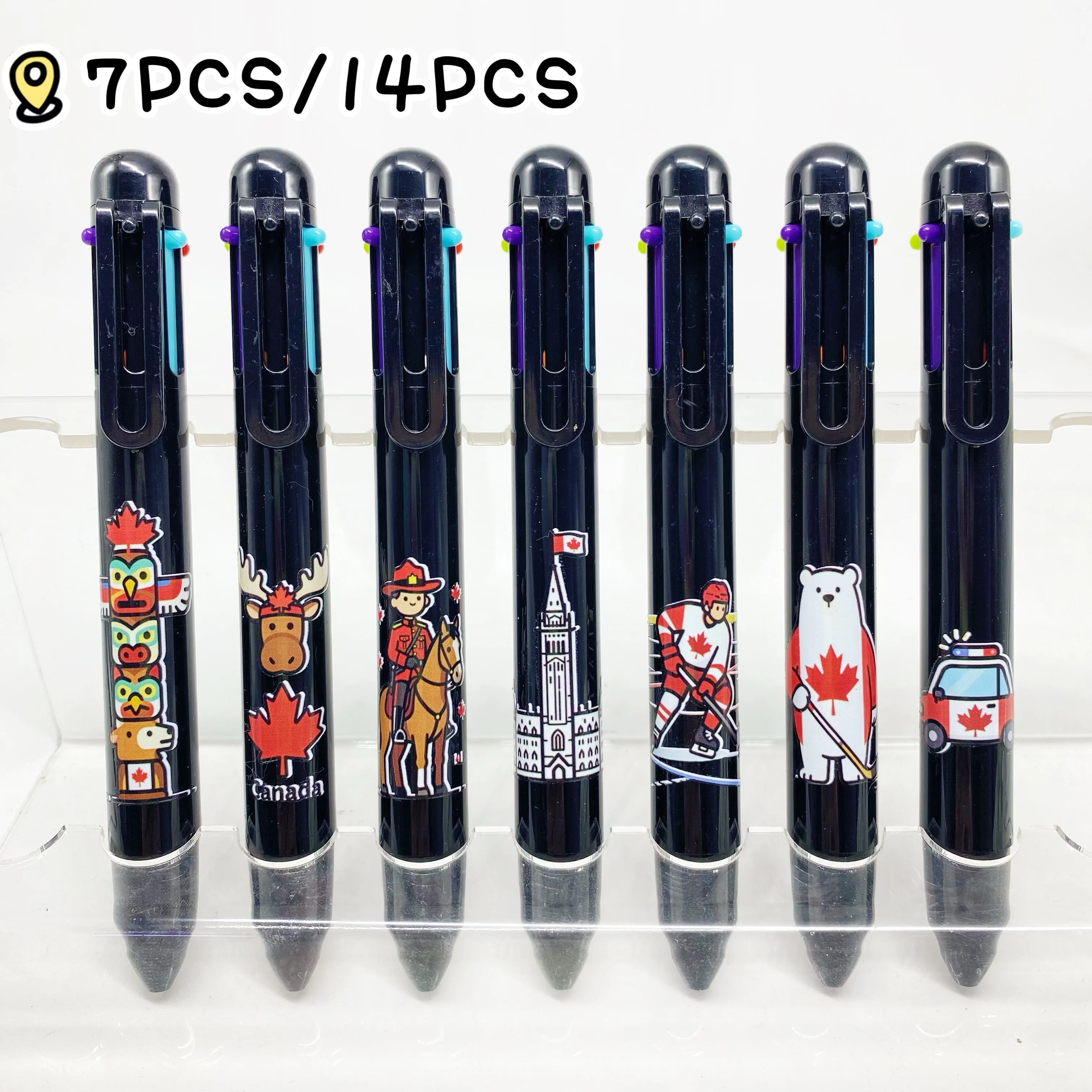 

Canada Ballpoint Pen Set Black Travel Impressions Back-to-School Supplies Student Stationery Creative Writing Pens Office Essent