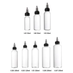(10)30/50/100ml/250/120ml Plastic Squeeze,Clear Dispensing Bottles with Twist Top Cap, for Oils, Liquids, Inks, Crafts, Kitchen