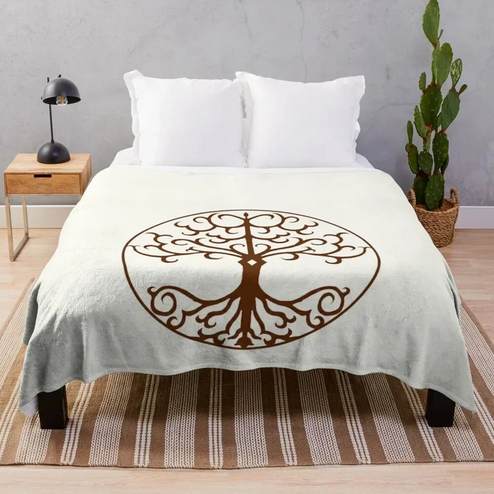 

Noxchi Tree of life Throw Blanket Air Conditioner Soft Blanket for Office Home