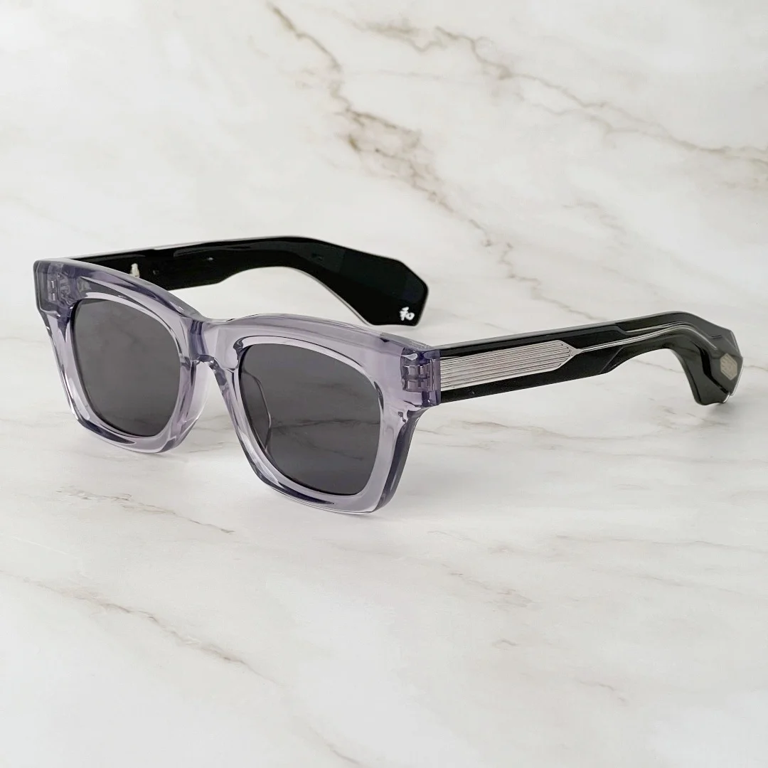 

Солнцезащитные очки DEALAN 10th JMM, юбилей, размер 49, очень толстые ацетатные широкие дужки, Япония, ручная работа, UV400, в оригинальном футляре