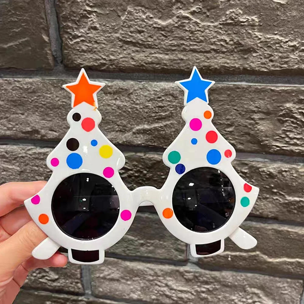 New Year 2025 Glasses Frame Photobooth Props Merry Christmas Ornaments Xmas Navidad Gifts happy New Year Eve Party Decorations