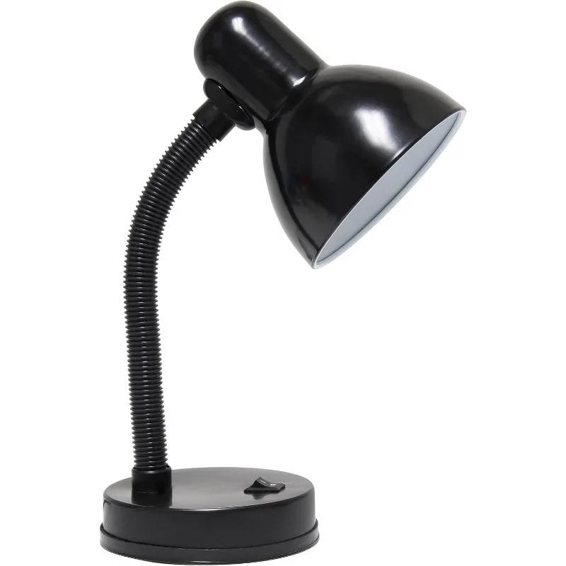 

Простой дизайн LD1003-BLK Базовая металлическая настольная лампа с гибким шлангом для офиса, гостиной, спальни, общежития колледжа, книжной полки