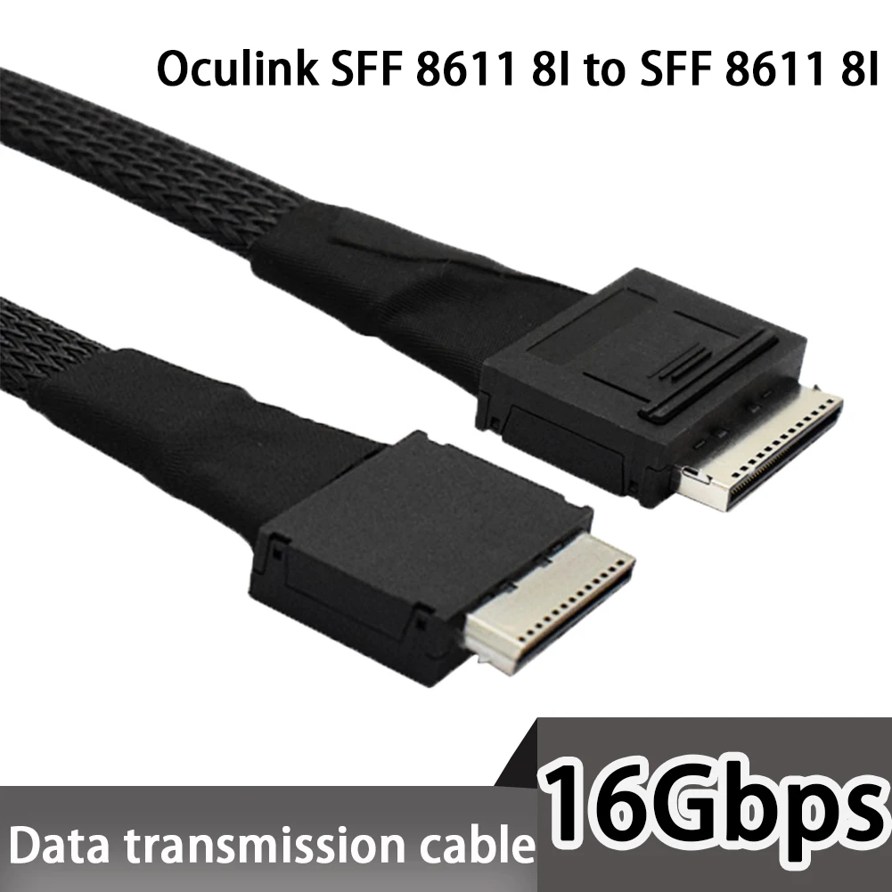 

New Server Connection Cable Oculink SFF 8611 8I To SFF 8611 8I High Speed 16Gbps Data Transmission PCI-Express 4.0 Adapter Cable