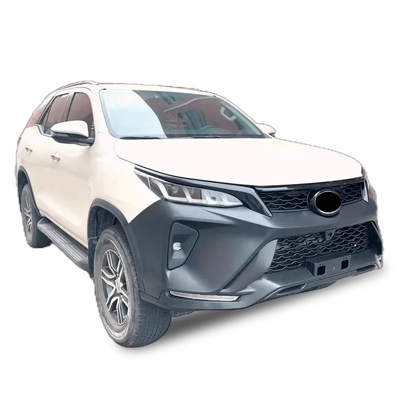 Body Kit For  Fortuner 2014-2020 Upgrade To 2021 Include Front Rear Bumper With Grille Headlights Taillamps