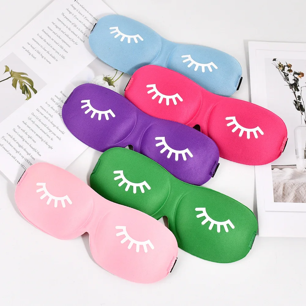 3D Sleep Mask Beauty Eyelash Sleeping Eye Mask Eyeshade Sleep Aid Travel Outdoor Home Eyes Rest Relax Eyecover Health Care