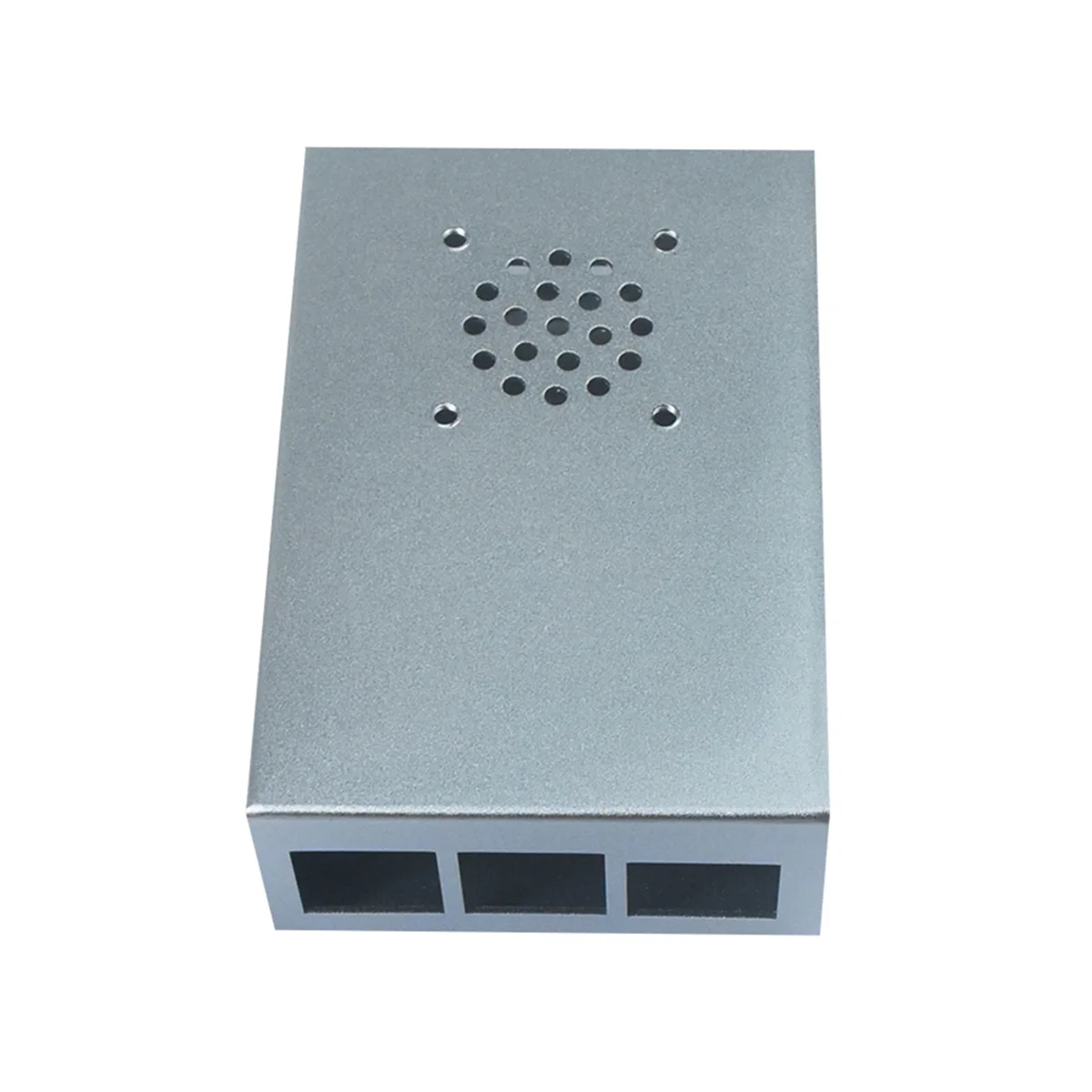 T07C-Für Raspberry Pi 4 Modell B Gehäuse CNC Aluminiumgehäuse Ultradünnes Metallgehäuse für Raspberry Pi 4 Modell B Gehäuse (Silber)