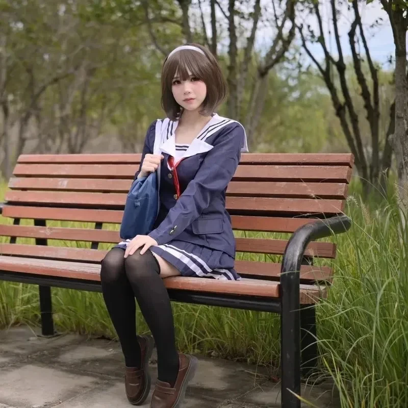 Disfraz de Cosplay de Kasumigaoka Utaha de Saekano: Cómo criar a una novia aburrida, uniforme escolar JK para niña