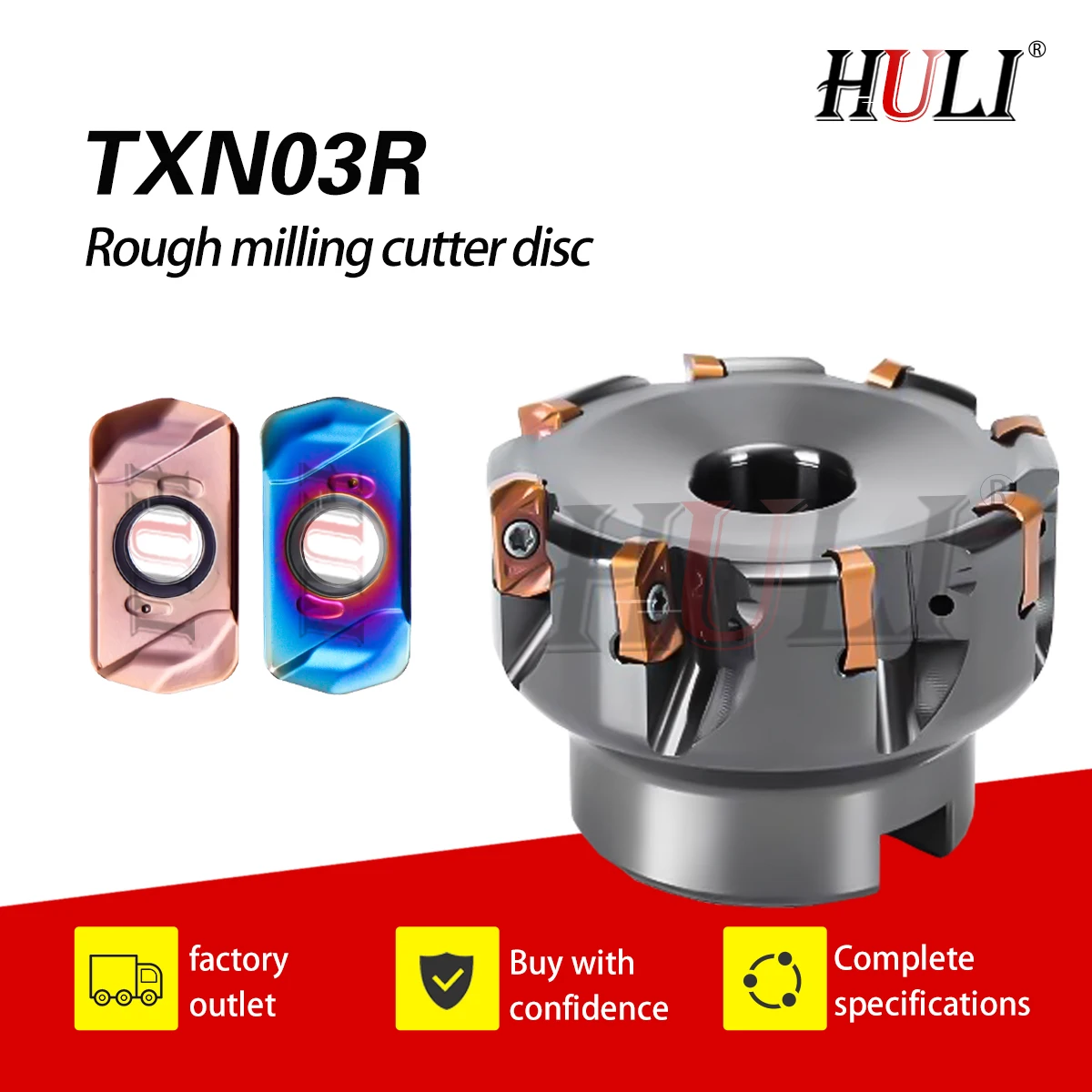 

Fast Forward To The Face Milling Cutter DiscTXN03R035M160E06 CNC Lathe Milling Head LNMU0303ZER Double Sided Milling Cutters