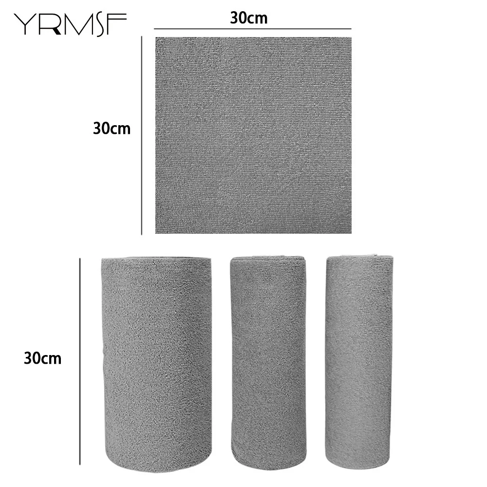 30x30cm Microfiber Cleaning Cloth Reusable Fast Drying Hand Tear Rag Household Disposable Cleaning Towels Kitchen Accessories