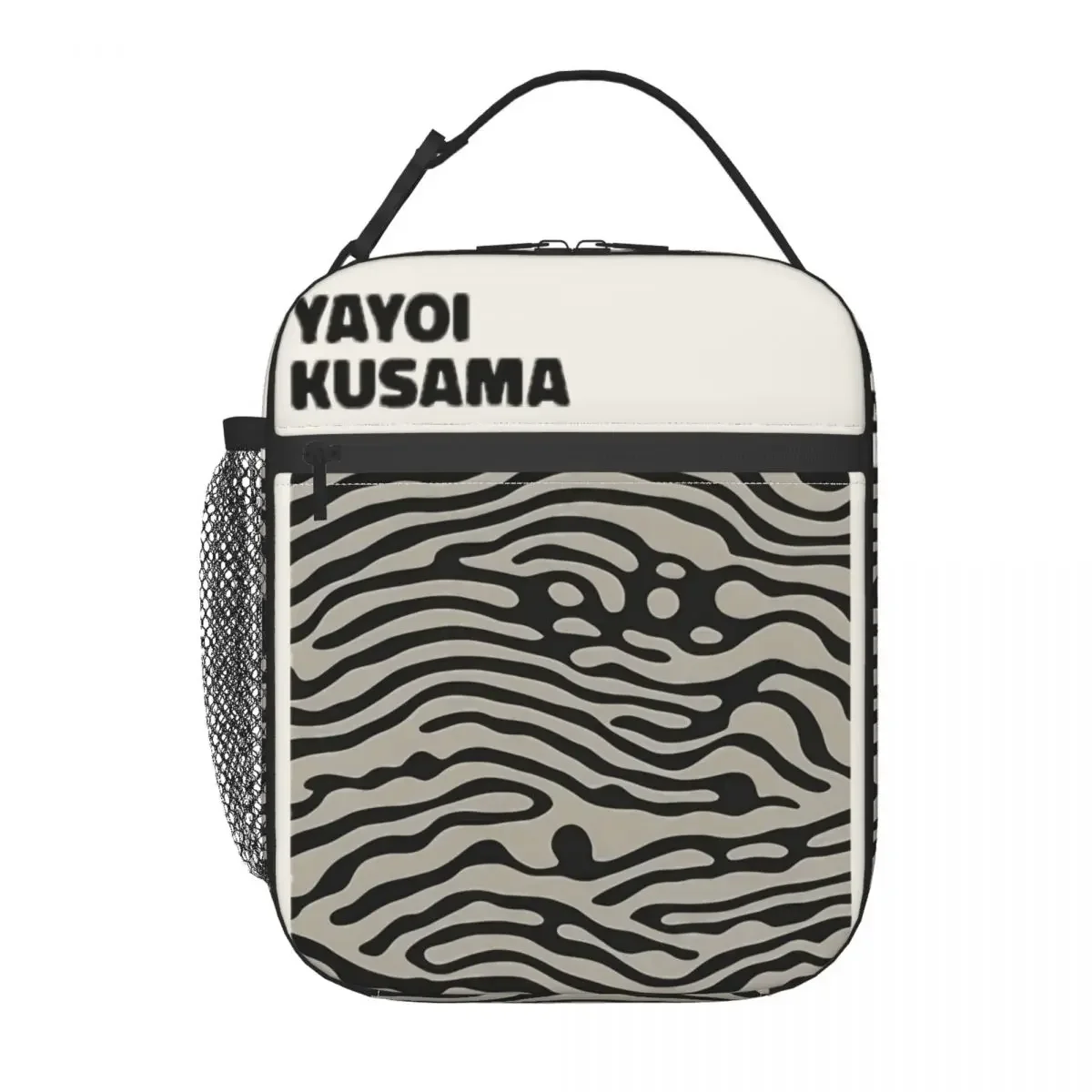 Insulated Lunch Tote Bag Tokyo 1998 Yayoi Black  Yayoi Kusama Storage Food Box New Thermal Cooler Lunch Box For Office