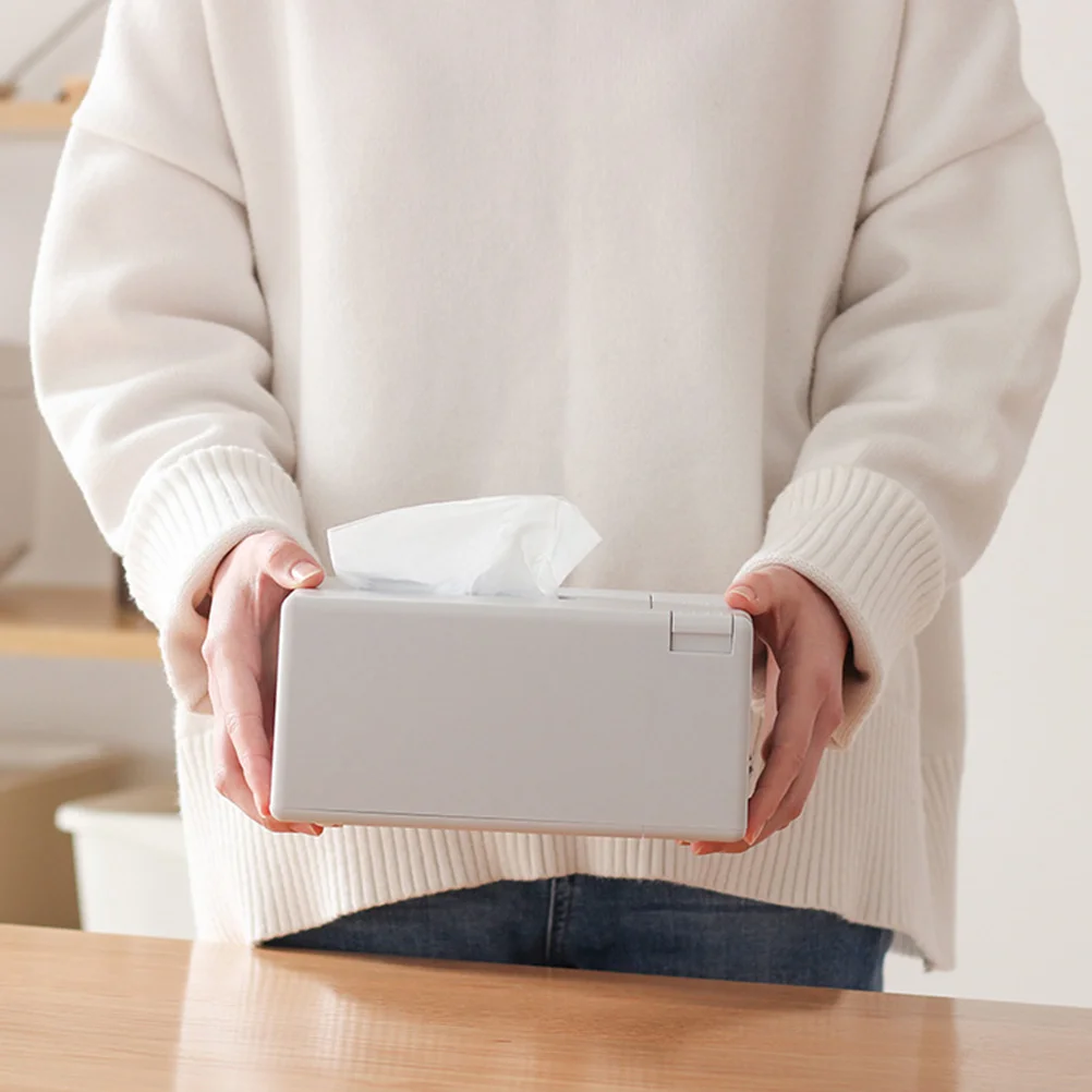 

Toothpick Tissue Box Automatic Dispenser Desktop Organizer Toothpicks Multifunction