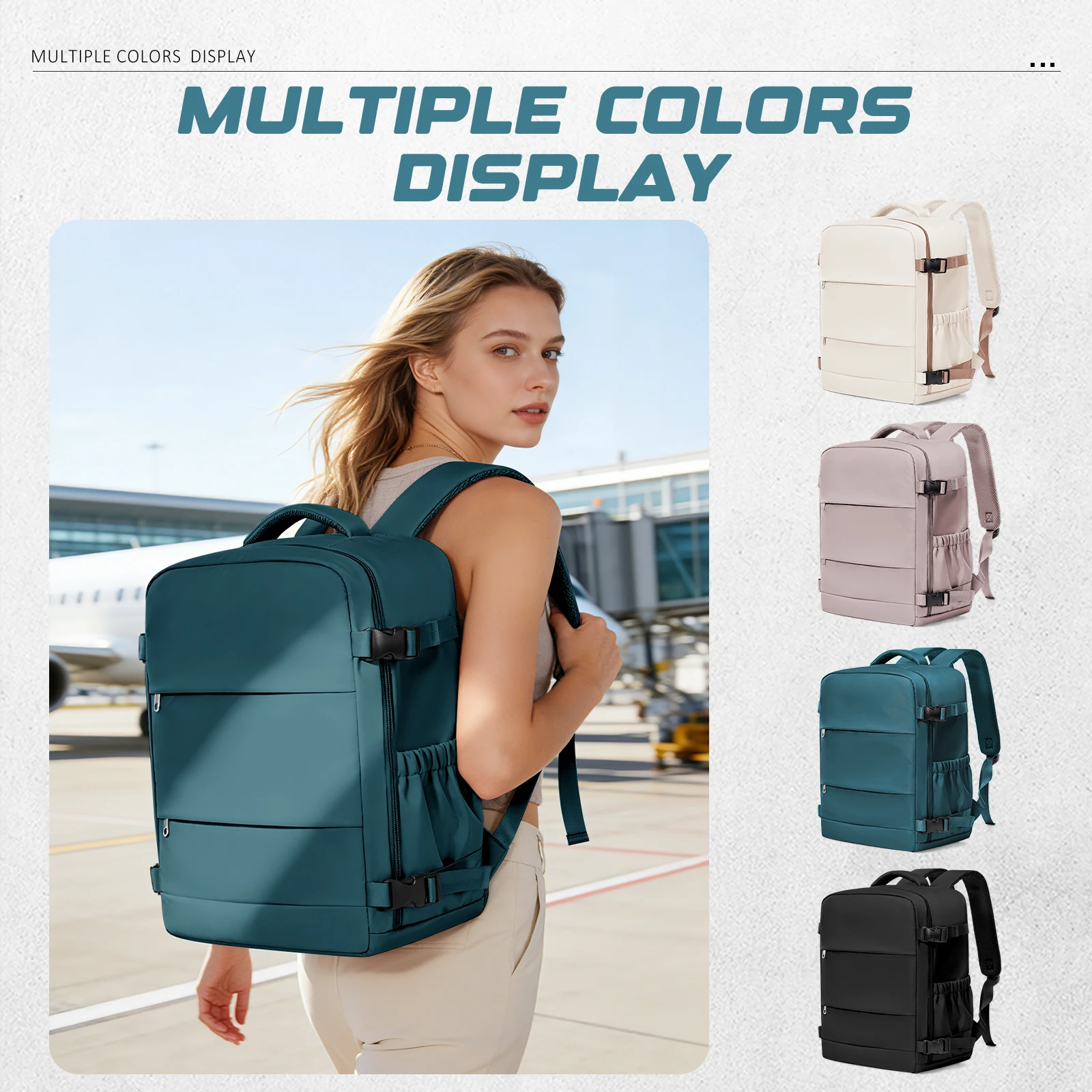 Women's Convenient Outdoor Backpack Back-to-School Storage Laptop Bookbag, Backpack Travel Cabin Plane 40x20x30, incase Backpack
