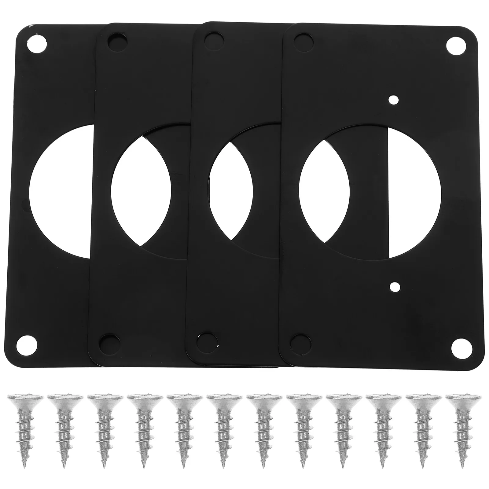 1Set Rustproof Stainless Steel Cabinet Hinge Repair Plate Strong Fixing Plate for Cabinet Door Hinge Hole Repair and Door