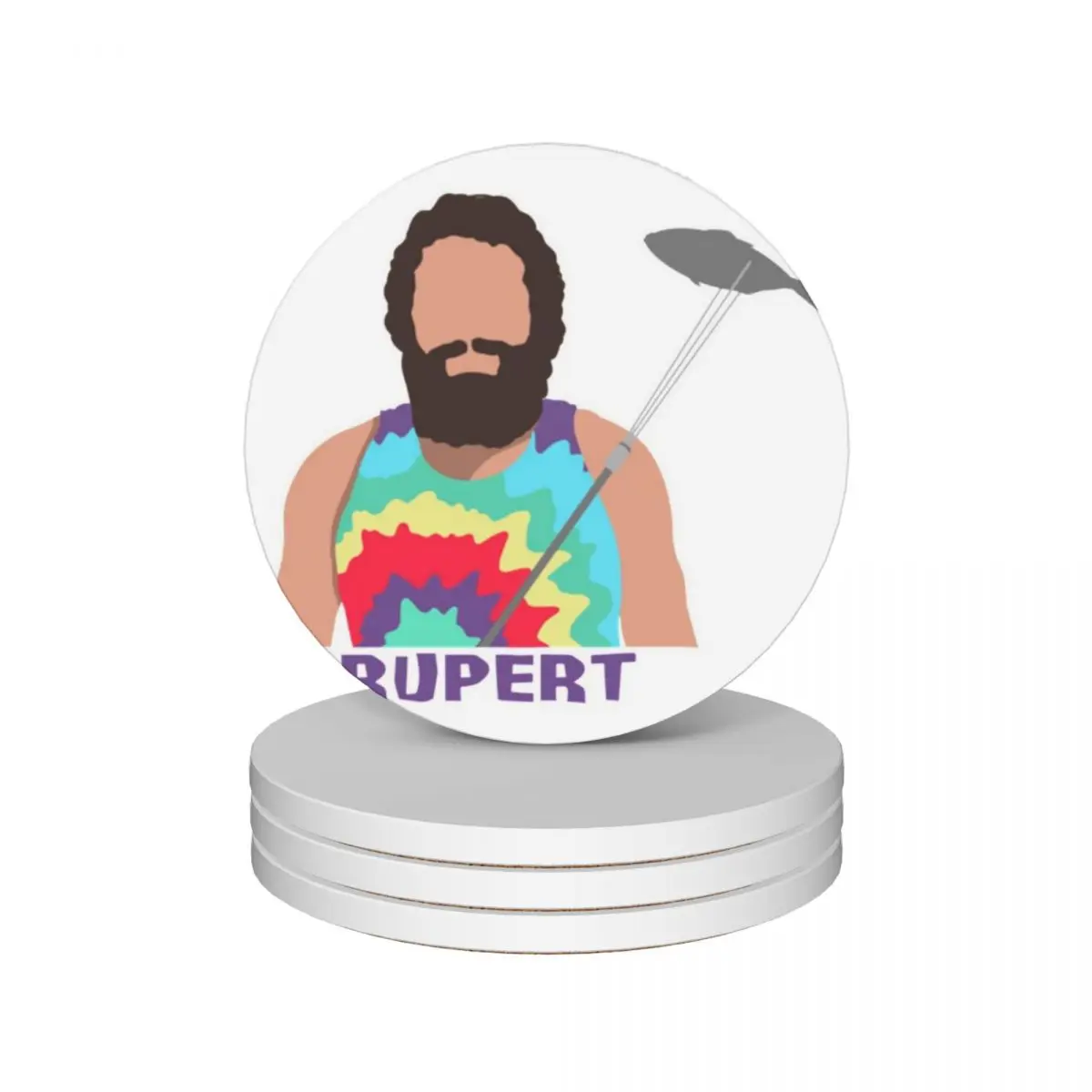 

survivor rupert boneham Ceramic Coasters (Set of 4) for drinks set table decoration and accessories Coasters