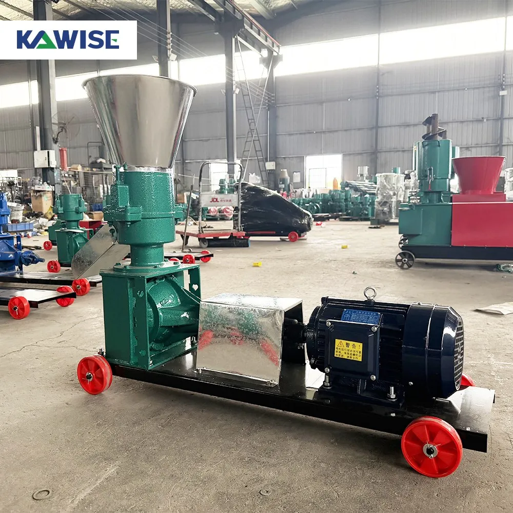 AIROW KD 125 Small Farm Feed Pellet Machine Electric Pelletizer for Home Livestock and Poultry Feeding