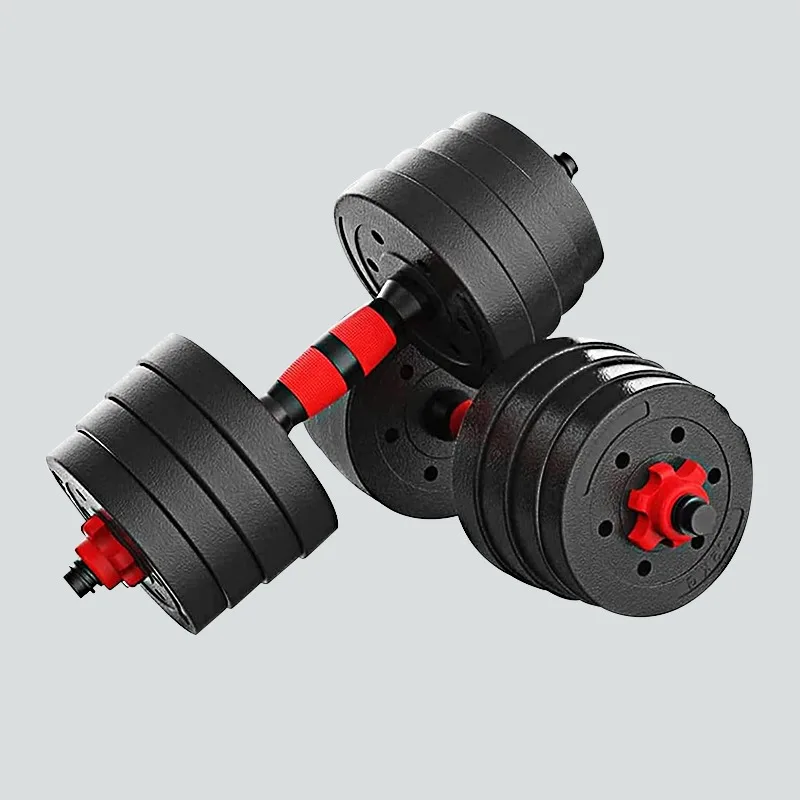 New Design 4 in 1 Multifunctional Adjustable Dumbbell Barbell Set 10kg 30kg 20kg 40kg Weightlifting Fitness Equipment