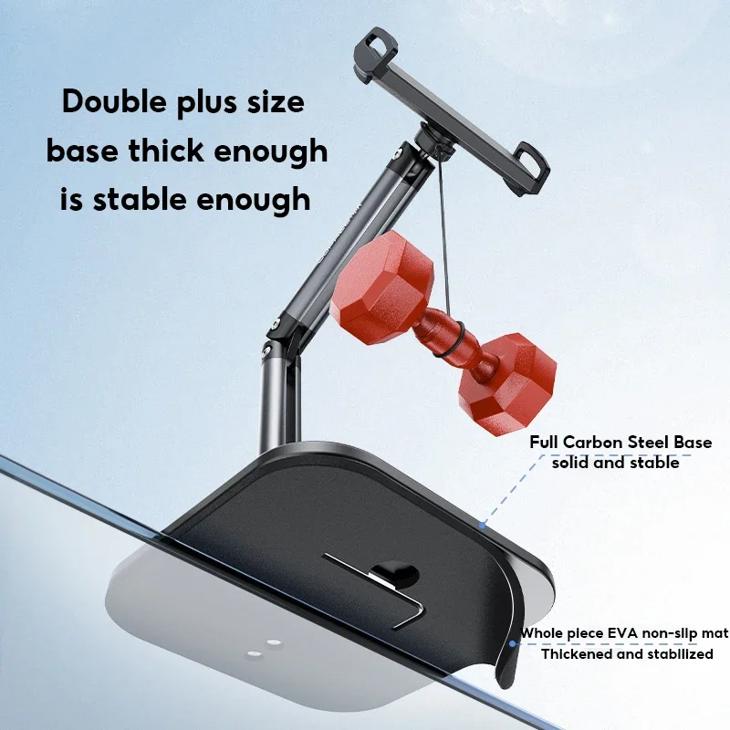 MoZhao Phone Holder Tablet Stand Desktop Large Ipad Clip Aluminum Alloy Frame Lifting Tablet Phone Lazy Adjustment Bracket