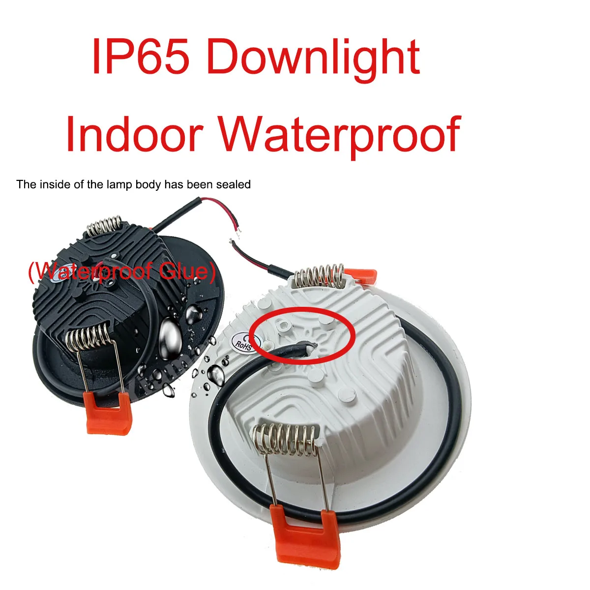 IP65 220V Driveless Outdoor Waterproof IP66 IP67 LED Downlight Dimmable 7w 9W 12W  Kitchen Bathroom Spot Light Ceiling Lamp