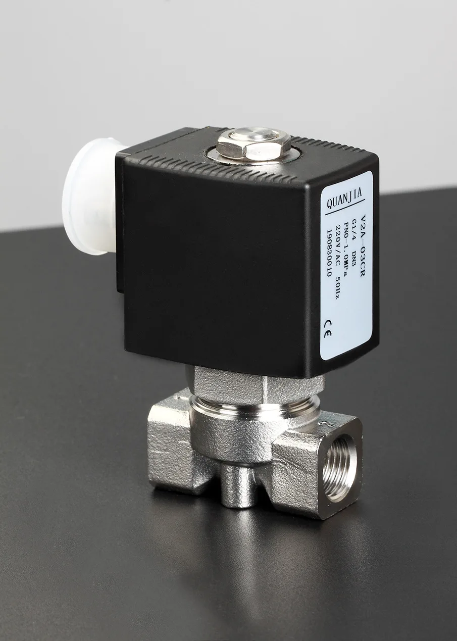 Detector Direct-acting Two-position Two-way Stainless Steel Solenoid Valve G1/4