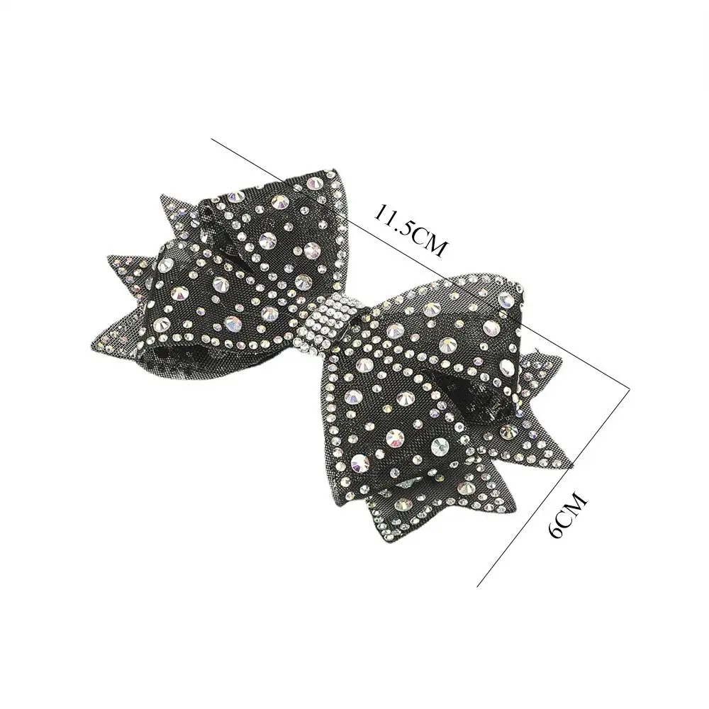 Decoraciones de zapatos de diamantes de imitación hechas a mano, diseño de lazo brillante, zapatos de lazo, accesorios de hebilla, boda, novia, 1PC