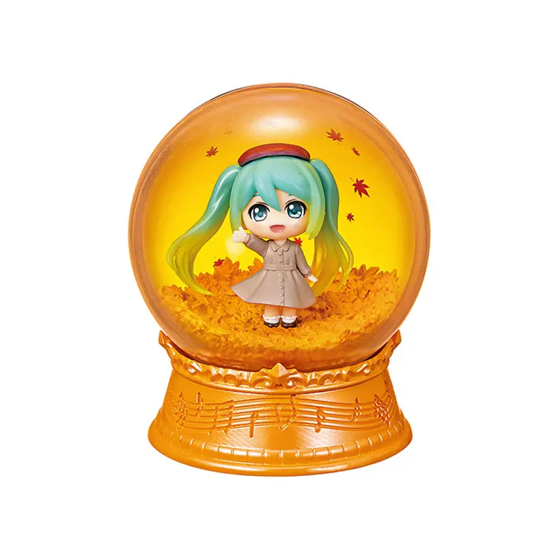 Re-Ment Genuino 4 pz Paesaggio Cupola Hatsune Miku Action Figure Giocattoli Per I Bambini Regalo Da Collezione Modello Ornamenti Per Bambini Giftstoy