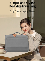 WiWU Laptop Bag for MacBook Pro 16 inch Shockproof YKK Zipper Notebook Bag for Dell/Lenovo/HP 14 inch Computer Bags Lightweight