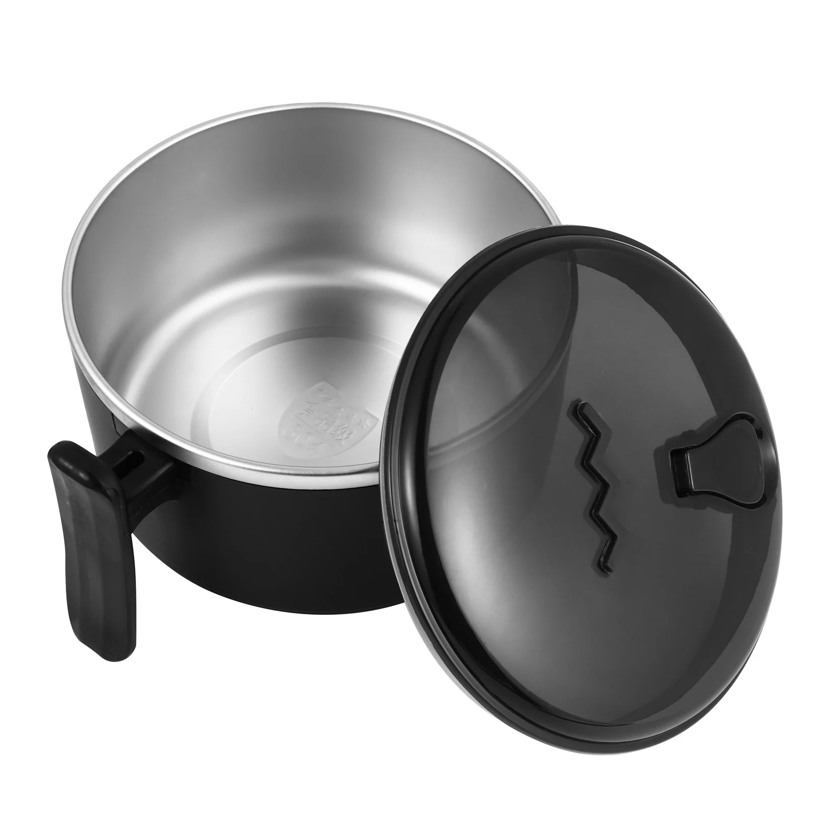 

Stainless Steel Noodle Bowl Large Capacity Soup Container Ergonomic Handle Lid Food Bowl For Office Camping Travel Student