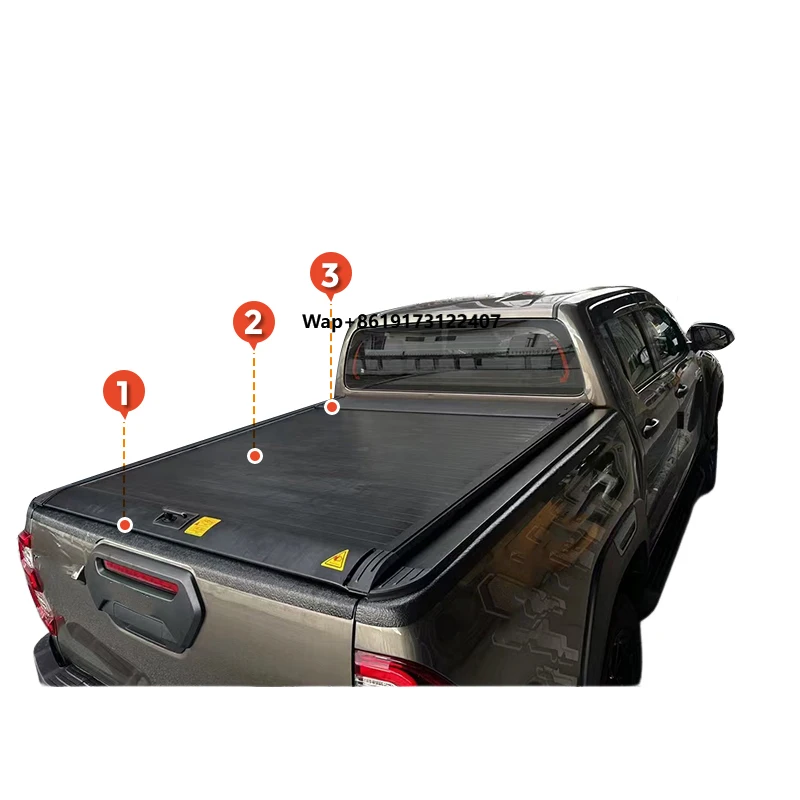 

Retractable Aluminum Roller Shutter Roll up Hilux Vigo Tonneau Cover for Ranger Triton L200 Pickup Bed Cover
